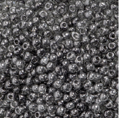 Glasperler 50 g - grå sort